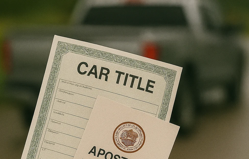 car title apostille by EZ Apostille