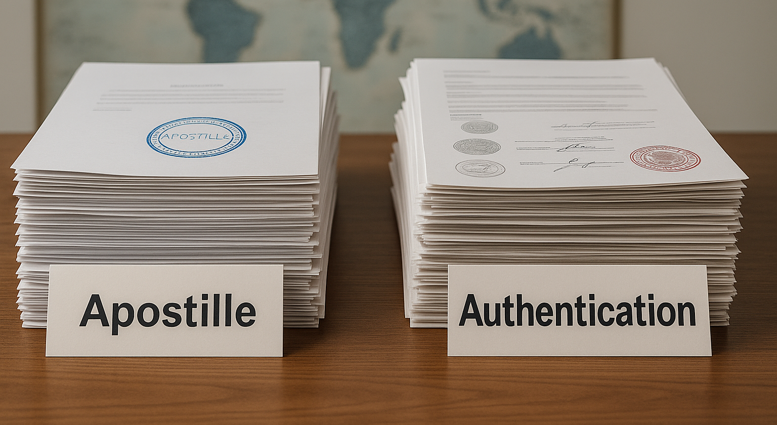What’s the Difference Between Apostille and Authentication?