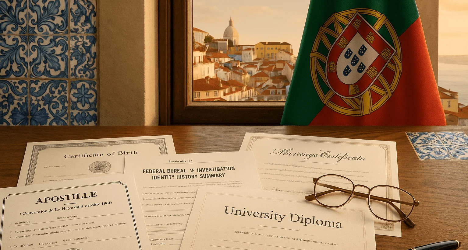 US documents with apostille prepared for use in Portugal by EZ Apostille