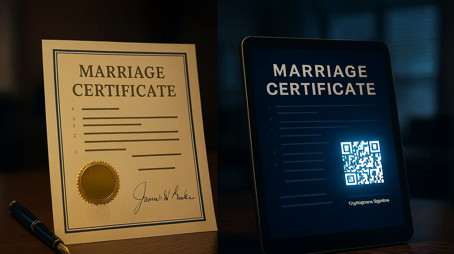 electronic apostille certificate versus physical apostille document