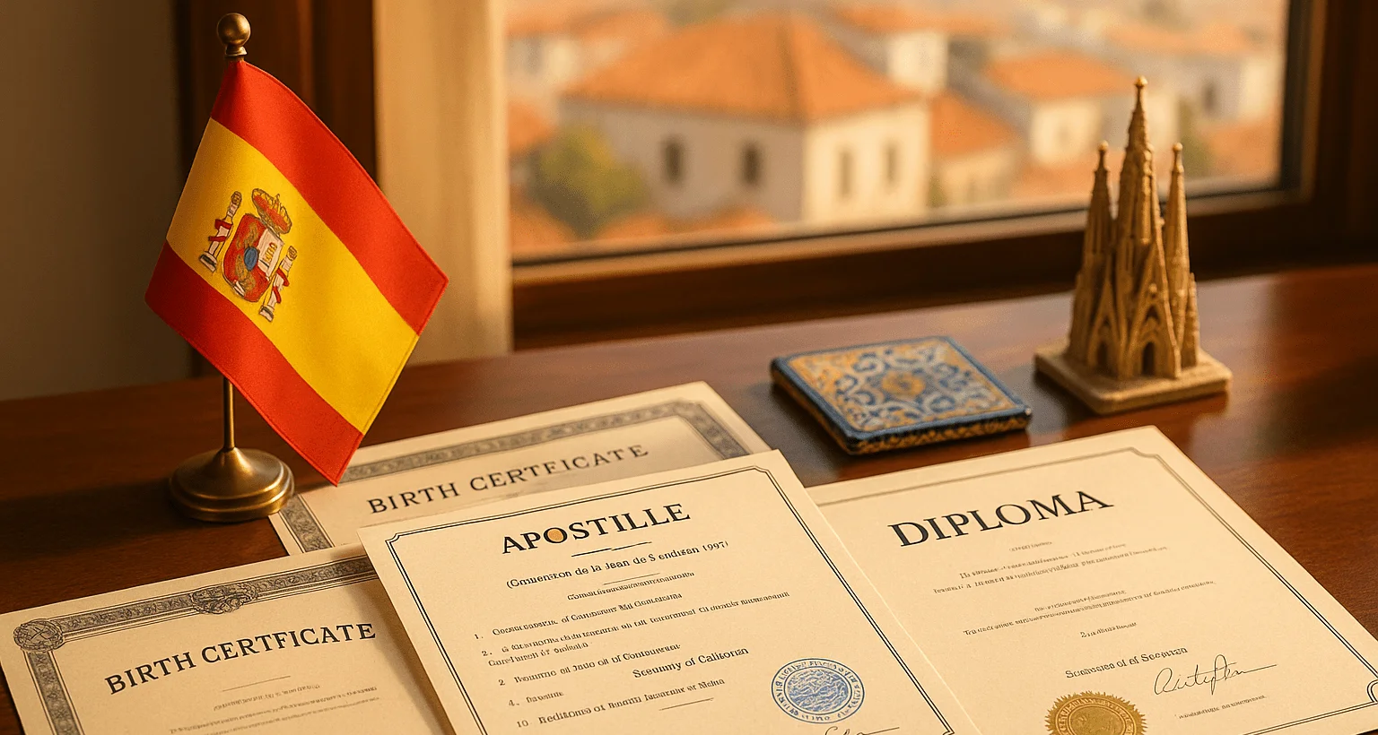 US documents with apostille prepared for use in Spain by EZ Apostille