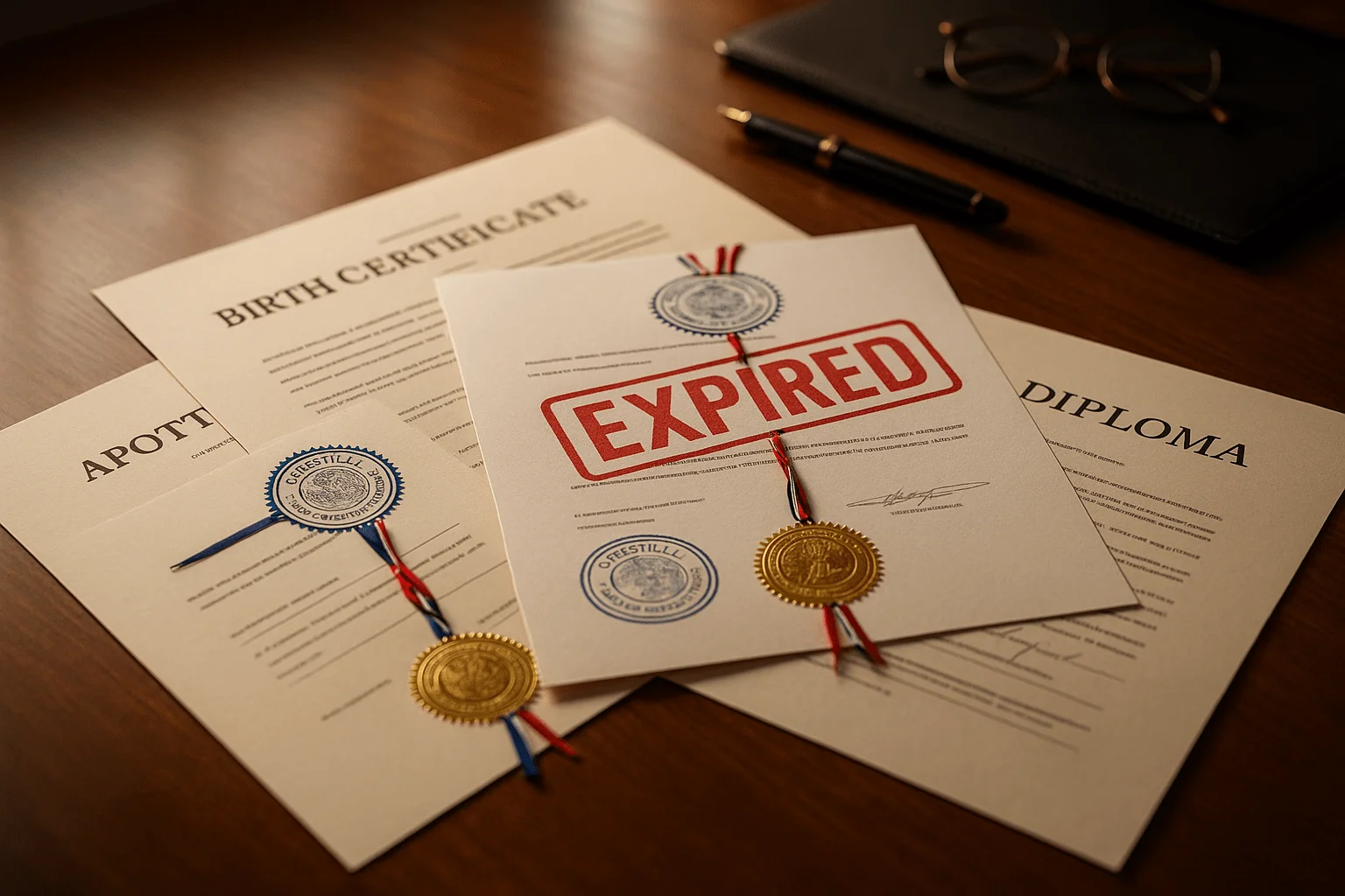 certified document with apostille and issuance information by EZ Apostille