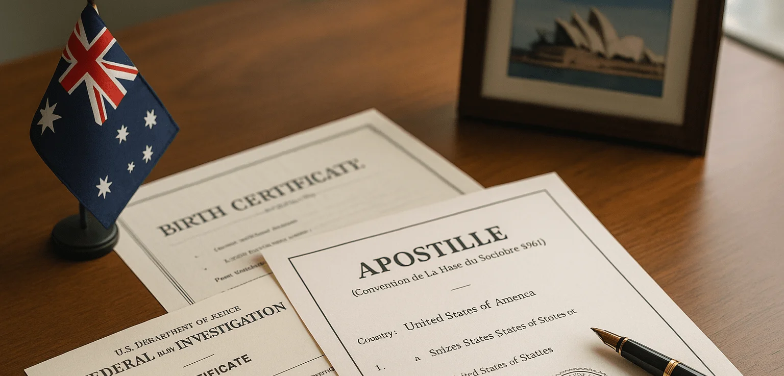 documents ready for international use in Australia with apostille certification by EZ Apostille