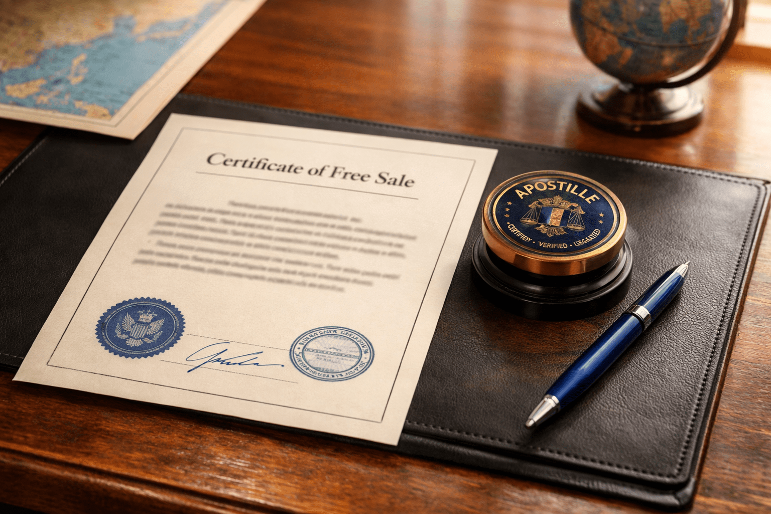 Certificate of Free Sale Apostille
