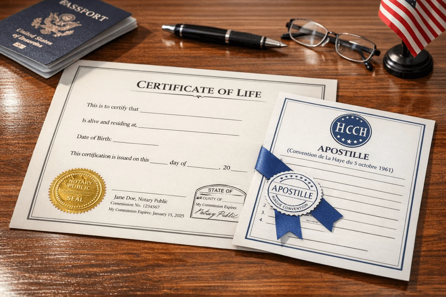 certificate of life apostille by EZ Apostille