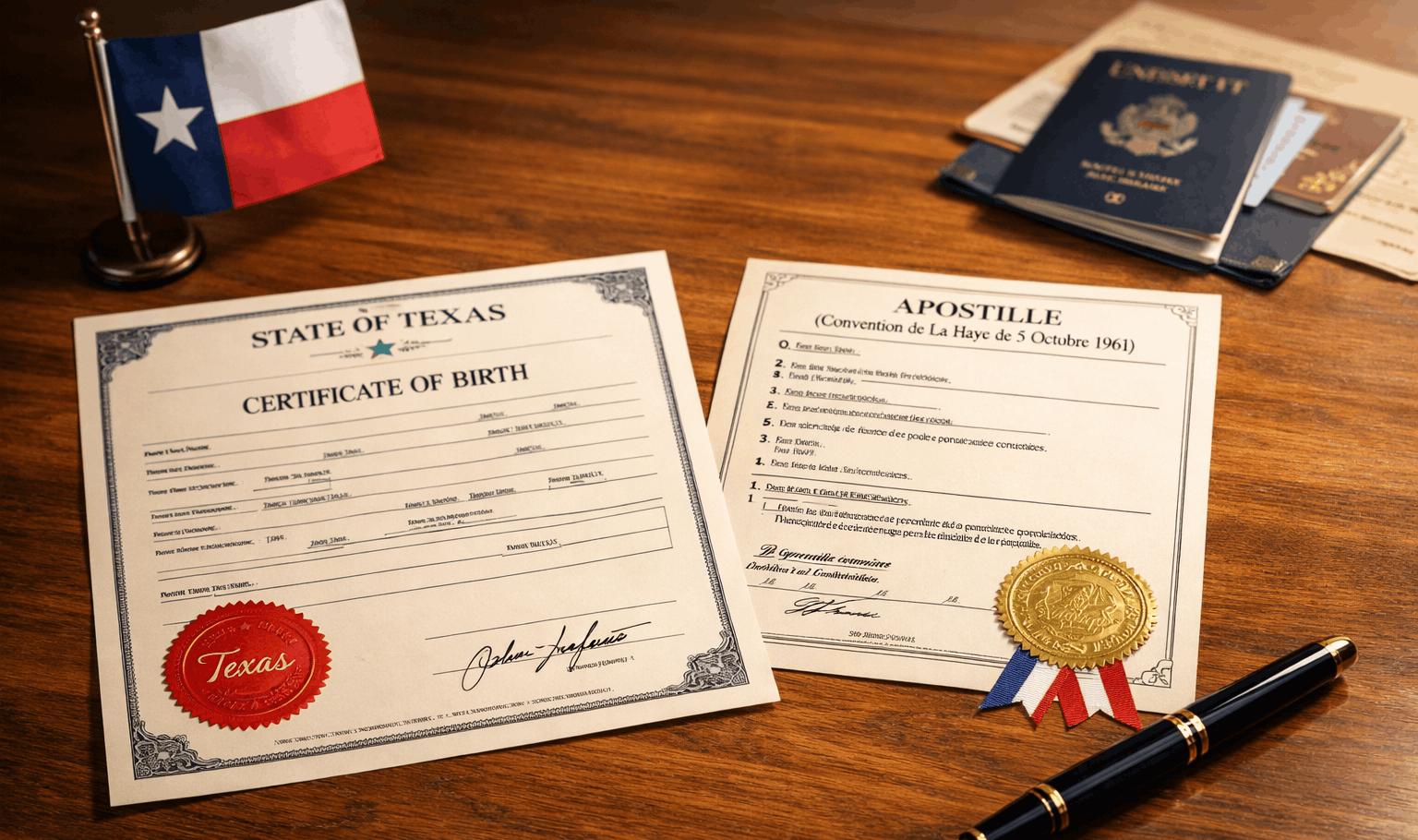 Birth Certificate-Apostille in Texas