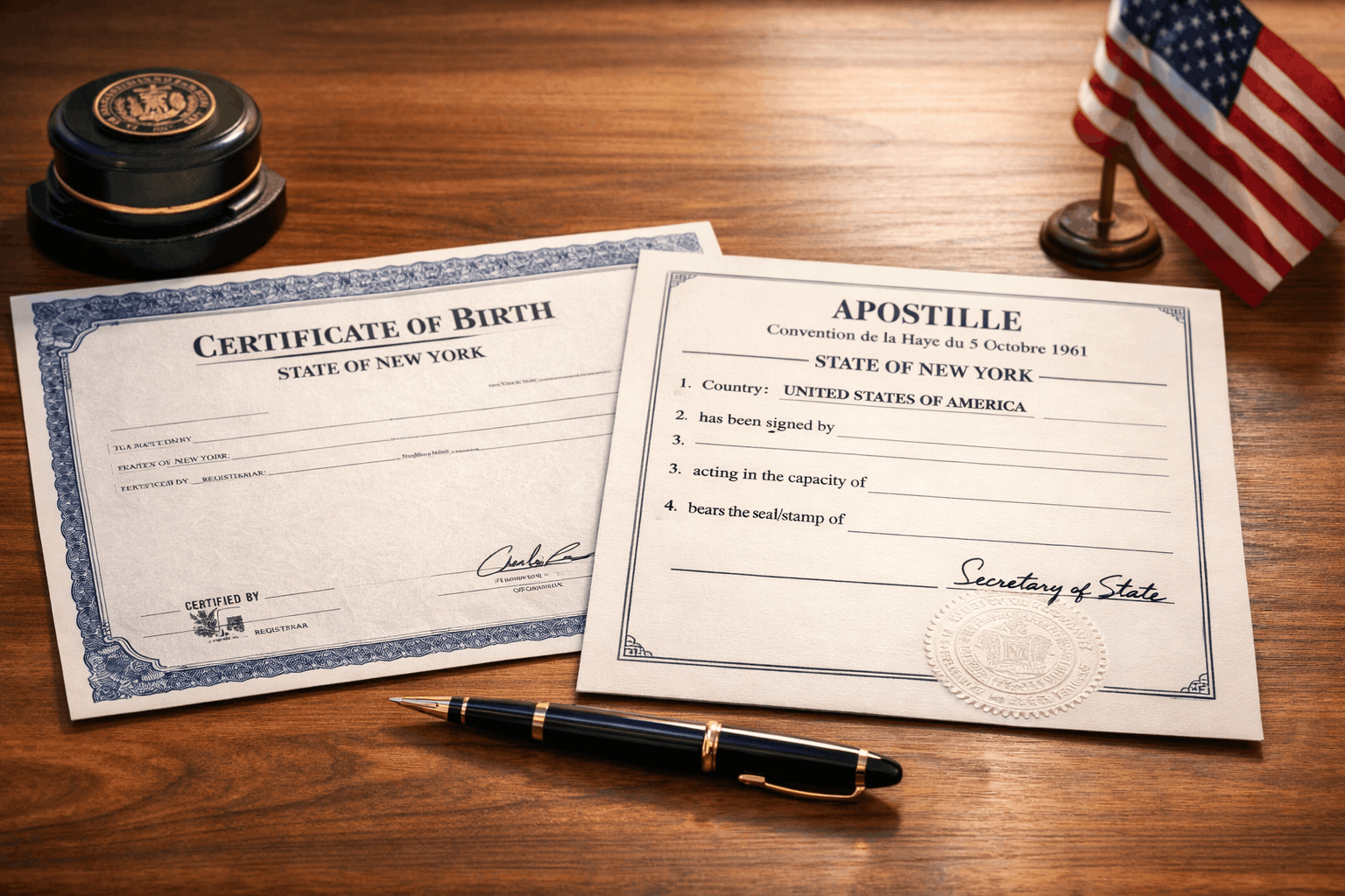 New York Birth Certificate Apostille